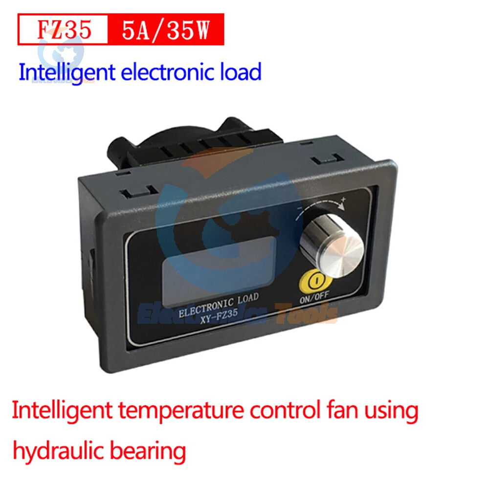 XY-FZ35 DC 5-30V Electronic Load Tester 5A 35W Adjust Constant Current Battery Tester Discharge Capacity Meter DC 1.5-25V