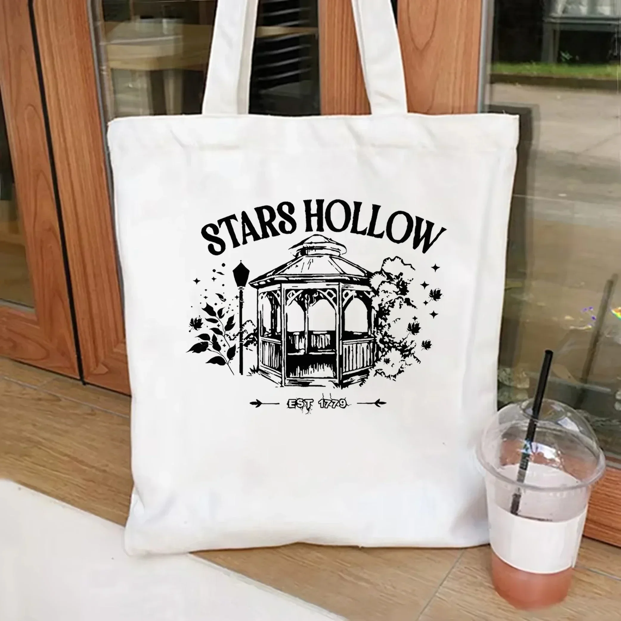 Stars Hollow Fall tote bag Gilmore Girls canvas bag Gilmore Girls Merch Gilmore Girls popularna torba na ramię Luke\'s Diner tote bag