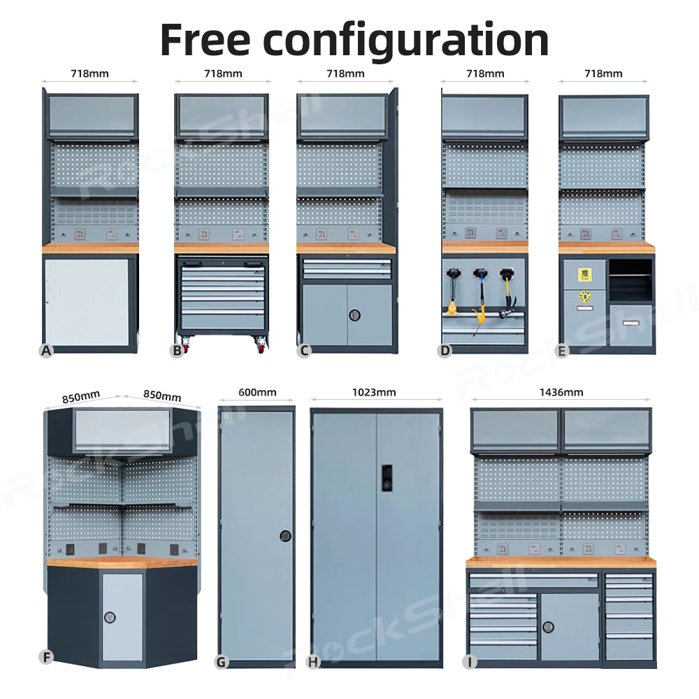 Heavy Duty Workshop Trolley Work Bench Tool Cabinet Customizable OEM Werkzeugwagen Carro De Herramientas