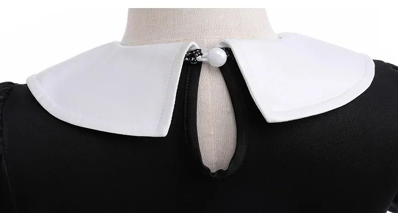 Girls Wednesday Addams Cosplay Costume Addams Black Dress Outfit Costumes Cosplay Party Full Set