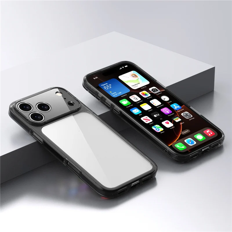 Luxe Transparante Stootvaste Case voor iPhone 17Air 17 17Pro 17Pro Max Transparante Hybride TPU+PC Beschermende Harde Achterkant Cover