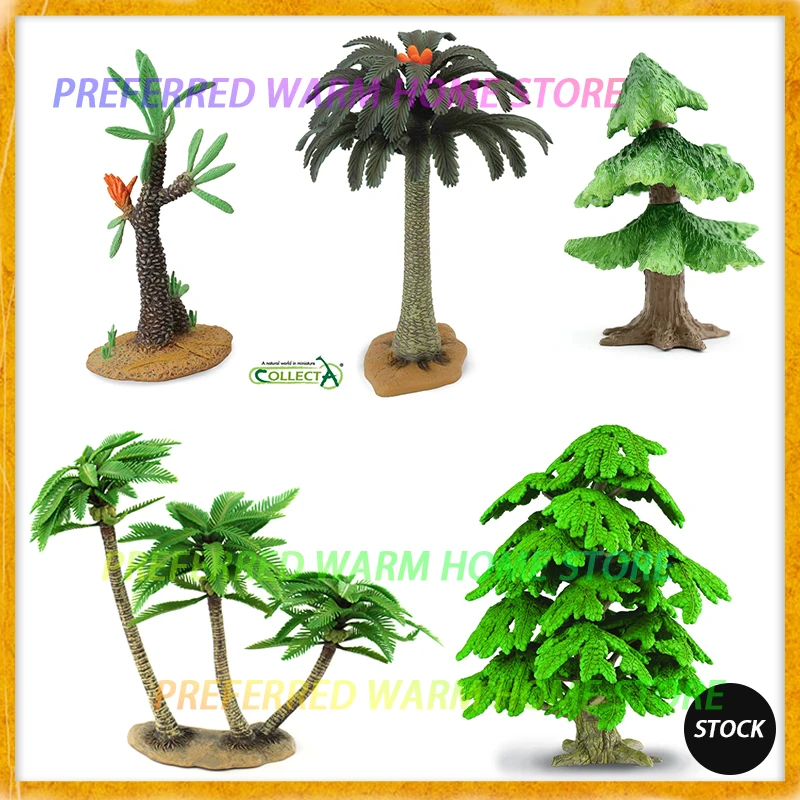 In Stock Britain CollectA Ginkgo Tree Coconut tree Cycas Revoluta Baobab Plants Trees Model toy 