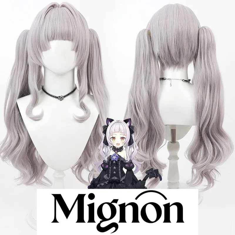 

Hololive VTuber Murasaki Shion парик для косплея в стиле Лолиты, подарок на Хэллоуин