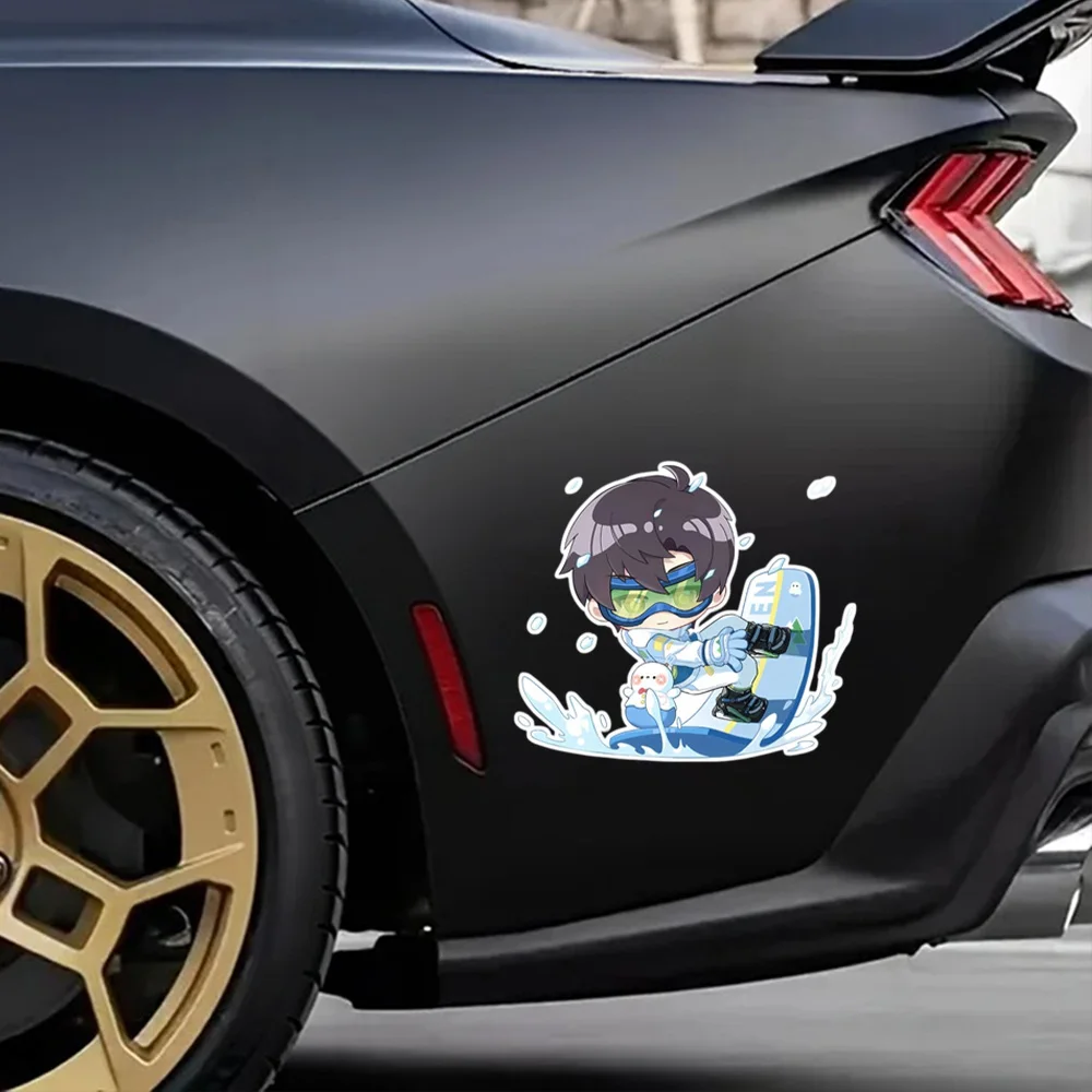 Car Sticker 15cm Love and Deepspace Caleb 3D Waterproof DIY Vinyl Decoration For Trunk Body Door Window Auto Styling Accessories
