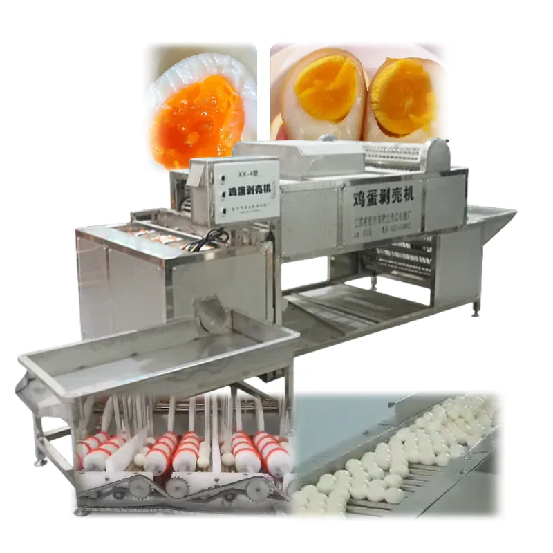 FOODLINE Commercial Egg Peeling Equipment Clean Hygienic Design For Boiled Egg Salad Processing Plant