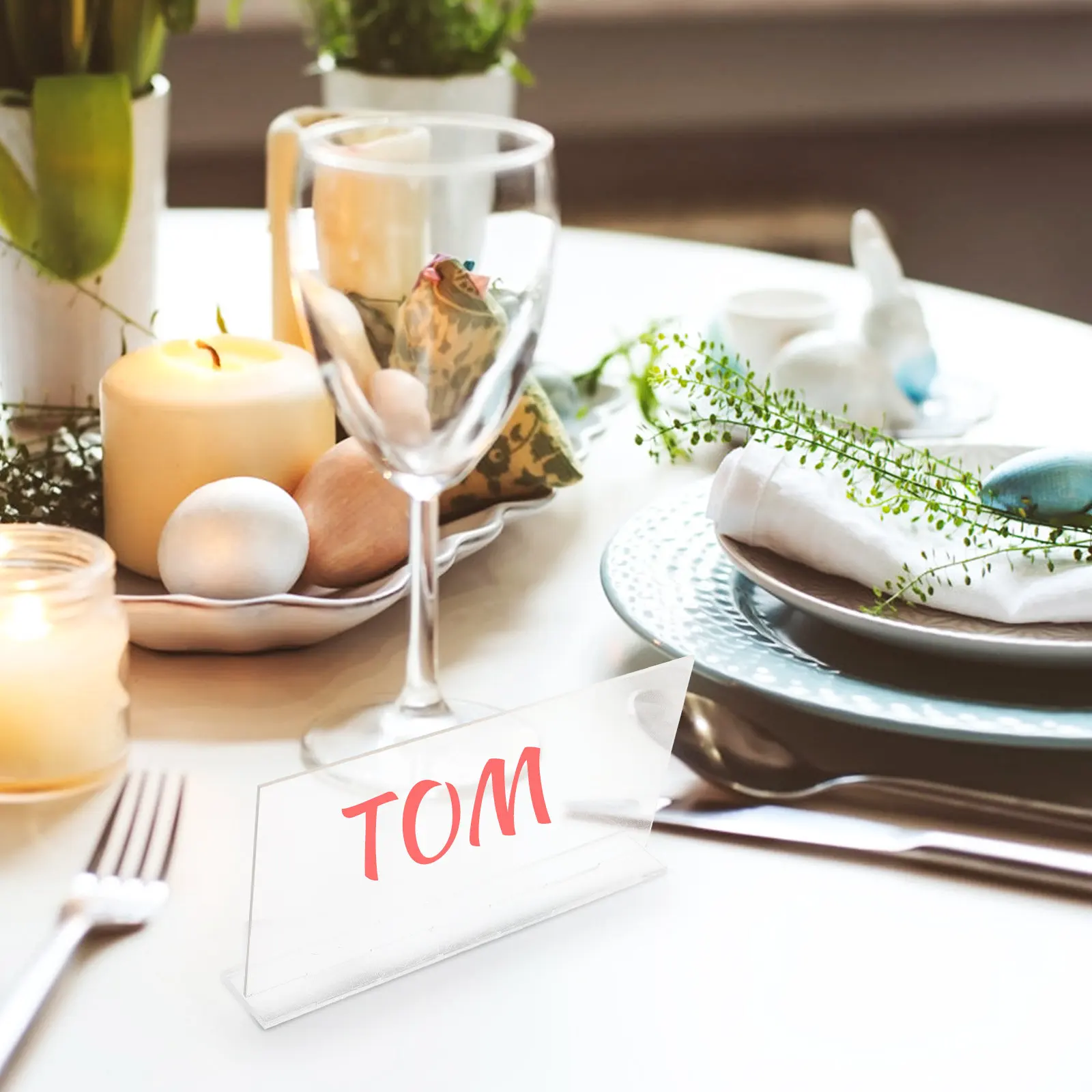 

Набор из 5 прозрачных акриловых табличек для стола, пустых офисных именных табличек, держателей номеров для свадебных столов, подставок для карточек рассадки, многофункциональные акриловые изделия