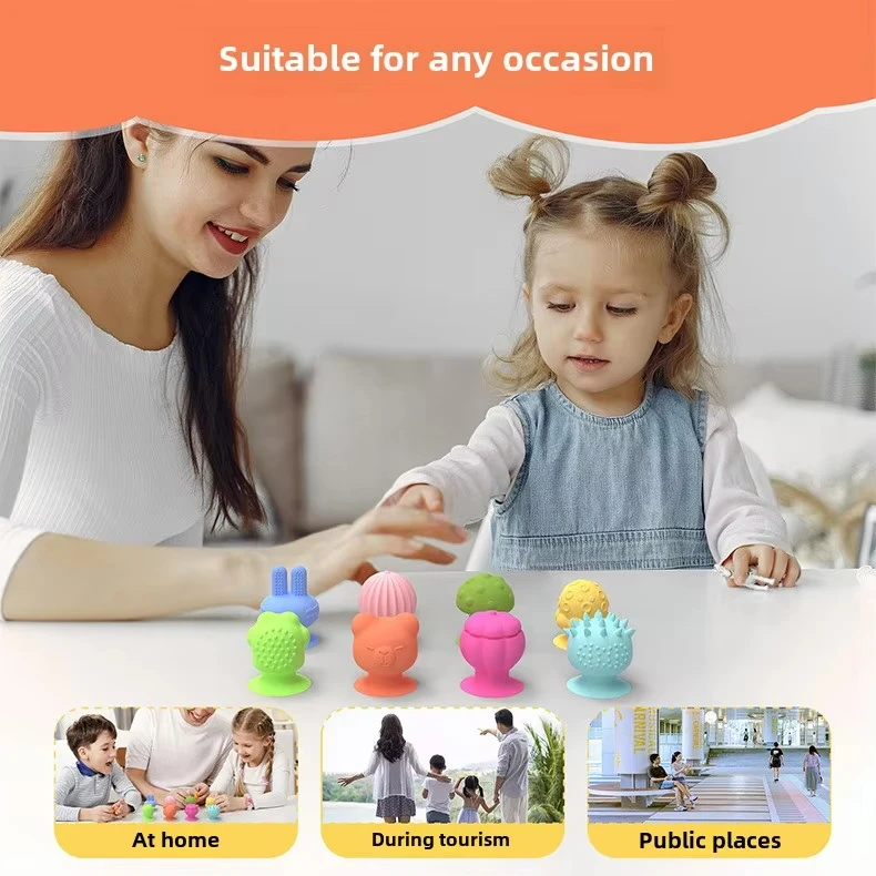 

Детские текстурированные присоски, снижение давления, силиконовый материал, снимает аутизм, стресс-игрушка, маленькие игрушки