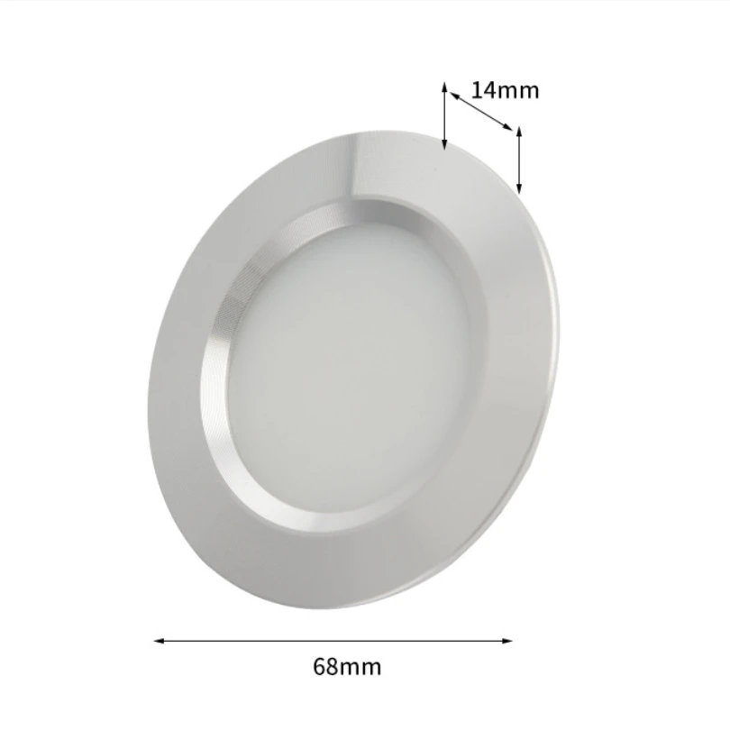 Mini LED Down Light Round Simple Ultra Slim Dimmable Recessed Ceiling 3W Spotlight Cabinet Showcase Boat Indoor Lighting 12V