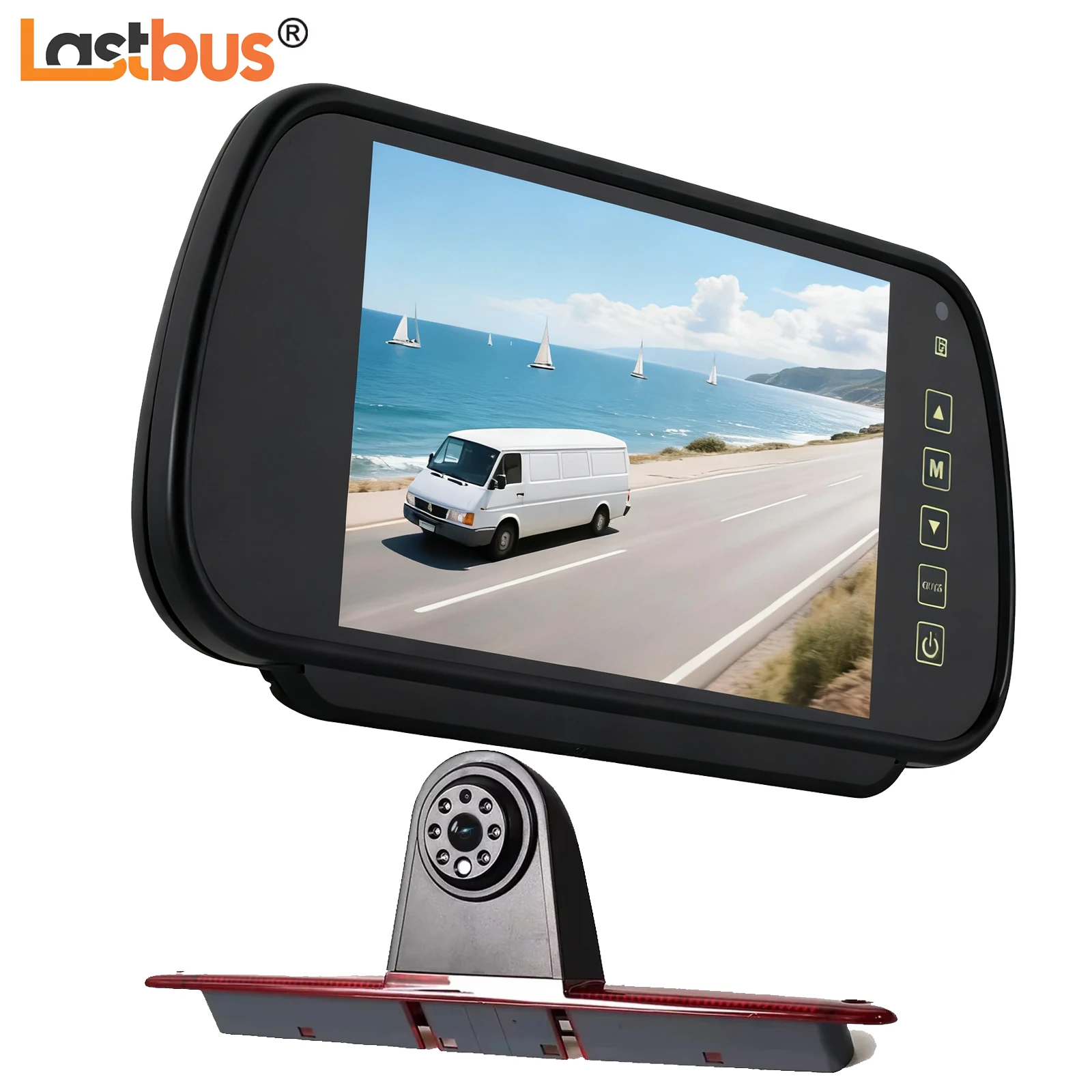 

Lastbus 7" LCD Screen Mirror Car Monitor +1080P / CVBS Car Brake Light Rear View Backup Camera For Mercedes Benz Sprinter