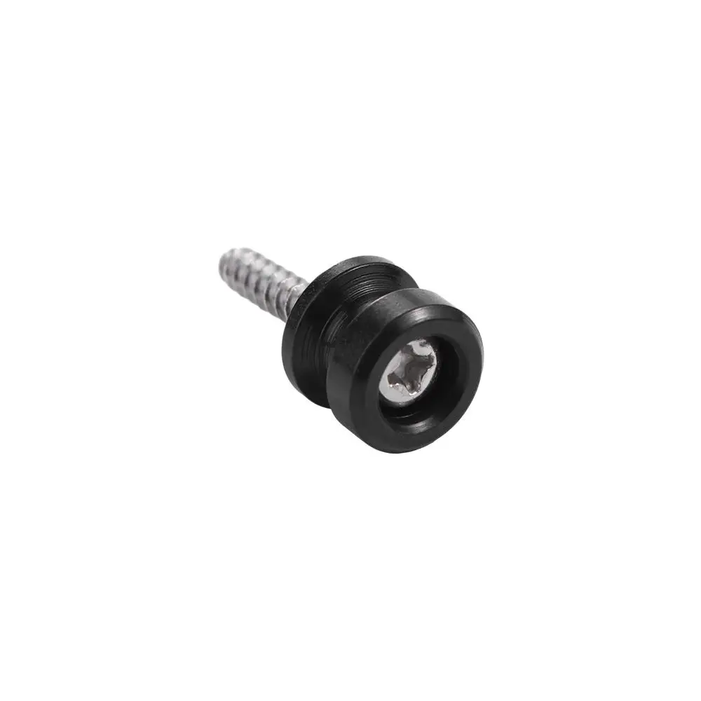 Alloy Electric Guitar Strap Locks Guitar Tail Nail Round Head Skidproof Round Head Straplocks Straplock Black