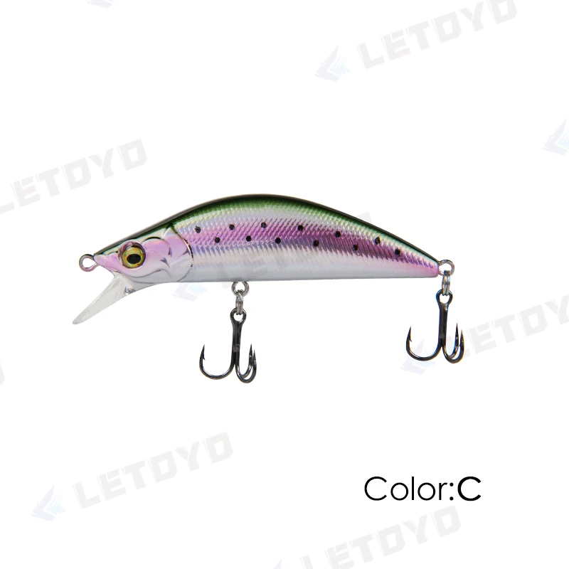 LETOYO 5g 50mm 8g 60mm 1,5-2,5m Tiefe Sinking Minnow Angelköder Künstliche Harte Köder Crankbait Wobbler Forelle Bass Köder