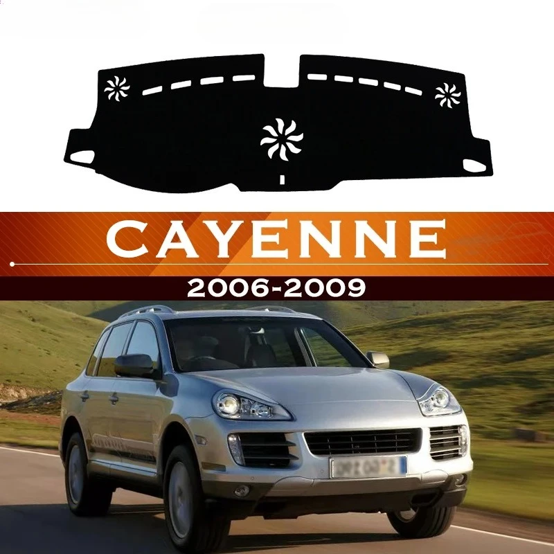 

For Porsche Cayenne 2006-2009 Car Dashboard Mat Avoid Light Pad Instrument Platform Desk Cover Mat Dash Protective Anti-slip