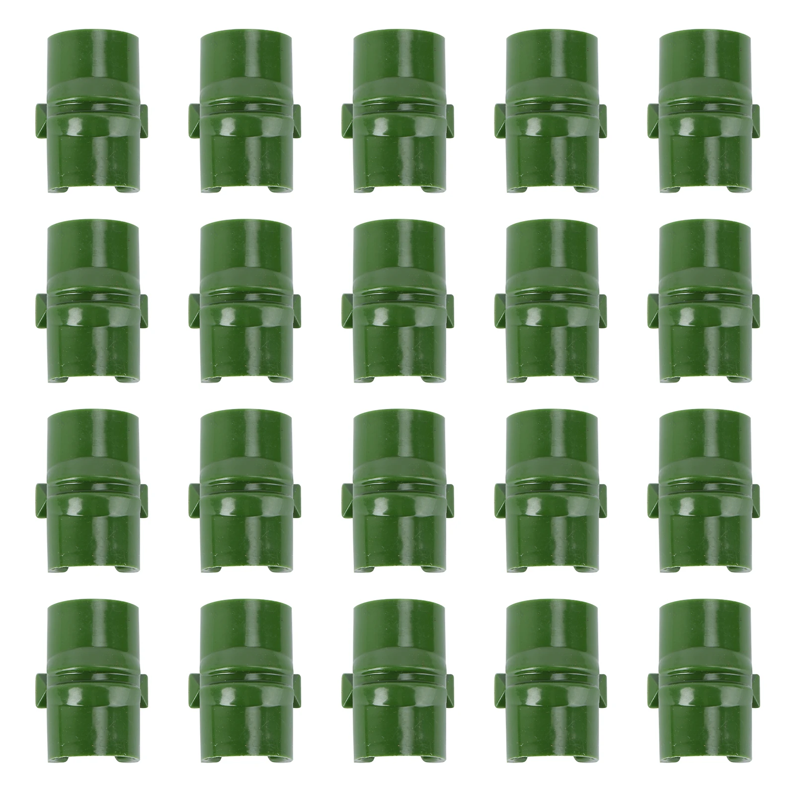 

20 Pcs Greenhouse Film Pressing Buckle Durable Pipe Clamp Netting Tunnel Hoop Clips for Plant Shelters Dog Beds Quilting Frames