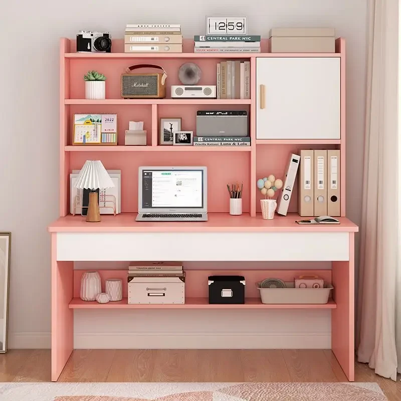 

Модная студенческая домашняя детская книжная полка, комбинированный интегрированный стол и набор стульев, простой детский письменный стол для спальни