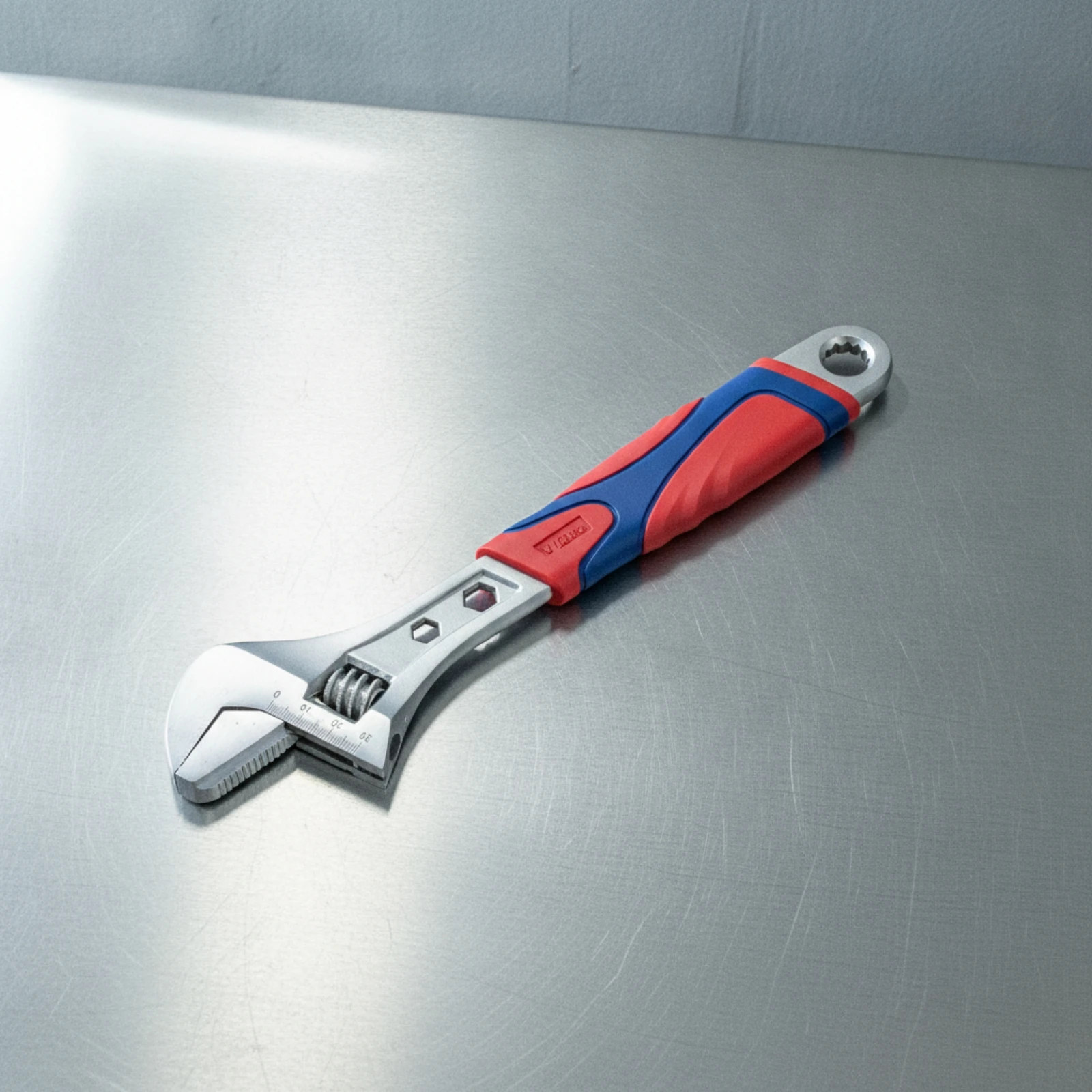 Wrench with Anti-Slip Handle Sturdy Adjustable Wrench Adjustable Spanner Heavy-Duty Tool Extra Leverage for Homeowners - view 3