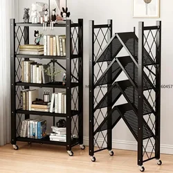 Folding Iron Shelf Living Room Kitchen Folding Lec 1 S Simple Installation Storage Cabinet 2size