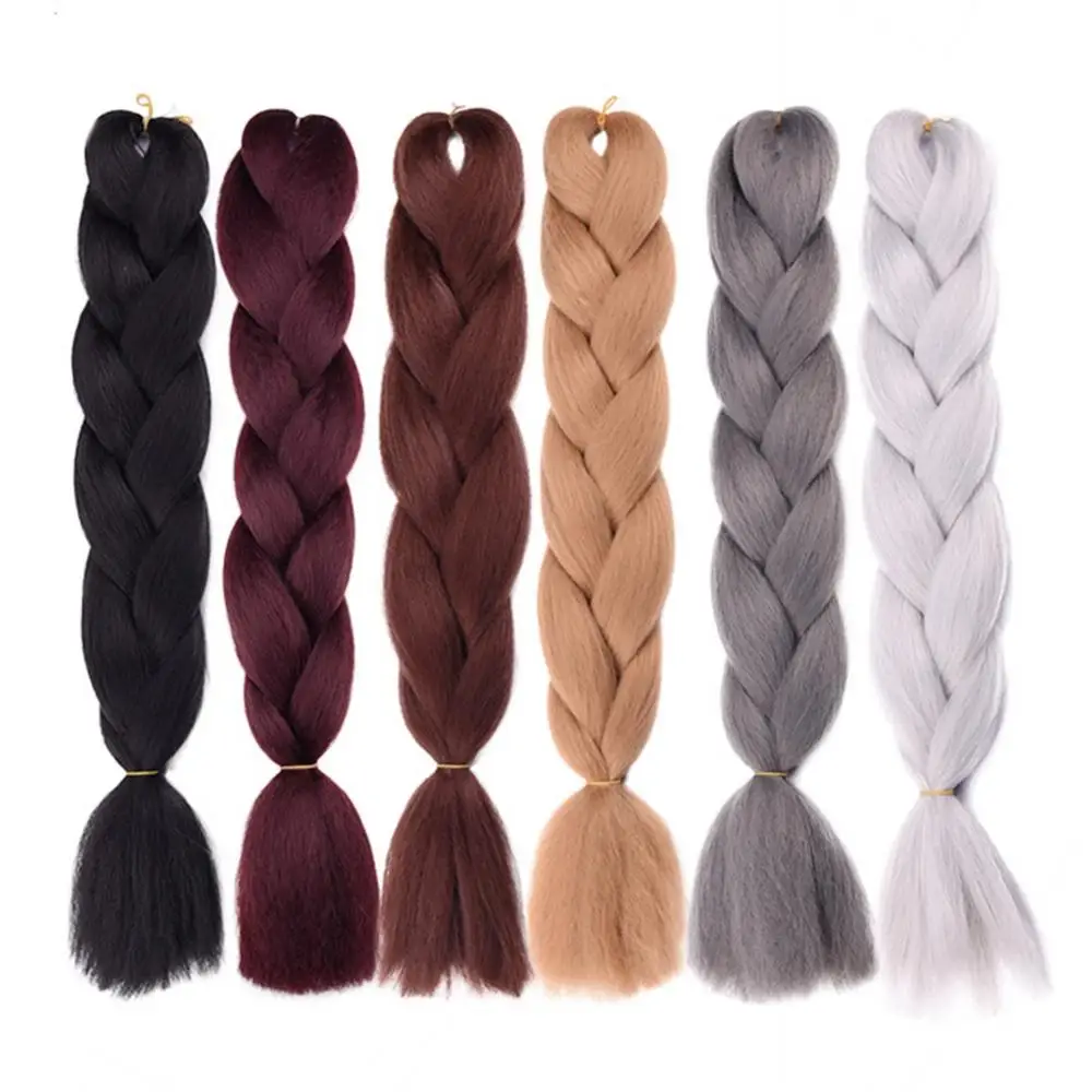 60cm Jumbo Braid Synthetic Braiding Hair Ombre Jumbo Hair Extension Crochet Ombre Color Synthetic Kanekalon DIY Hair Braids Wigs