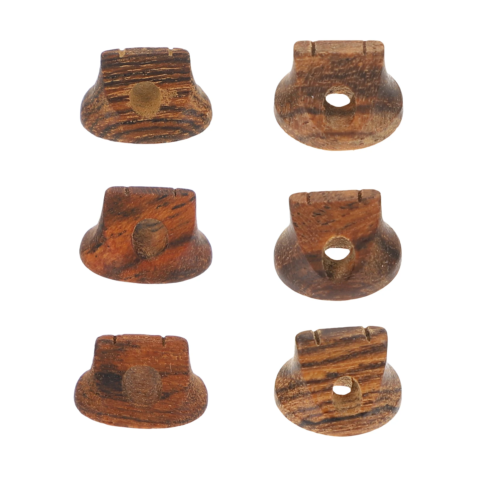 6 قطعة جسور Erhu النمر الأبنوس دائم خشبية استبدال لسلاسل القديمة التالفة الملحقات الموسيقية المهنية تعزيز الصوت