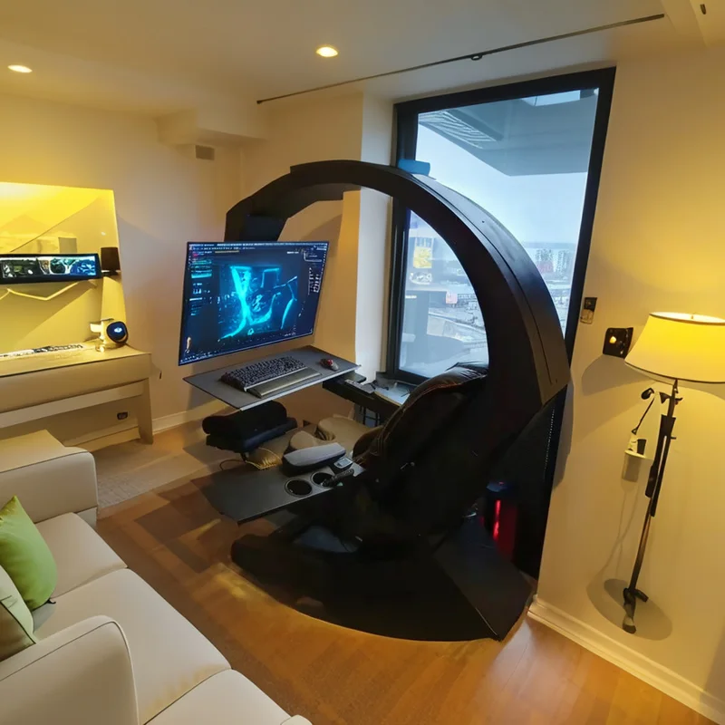 Intelligent e-sports cabin, game compartment, e-sports chair, home computer chair table, integrated ergonomic space cockpit