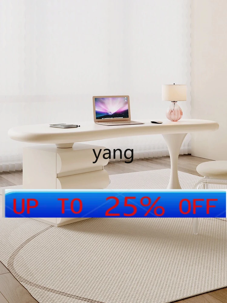 

LMM Minimalist Desk Study Home Office Light Luxury High-Grade Solid Wood Computer Desk