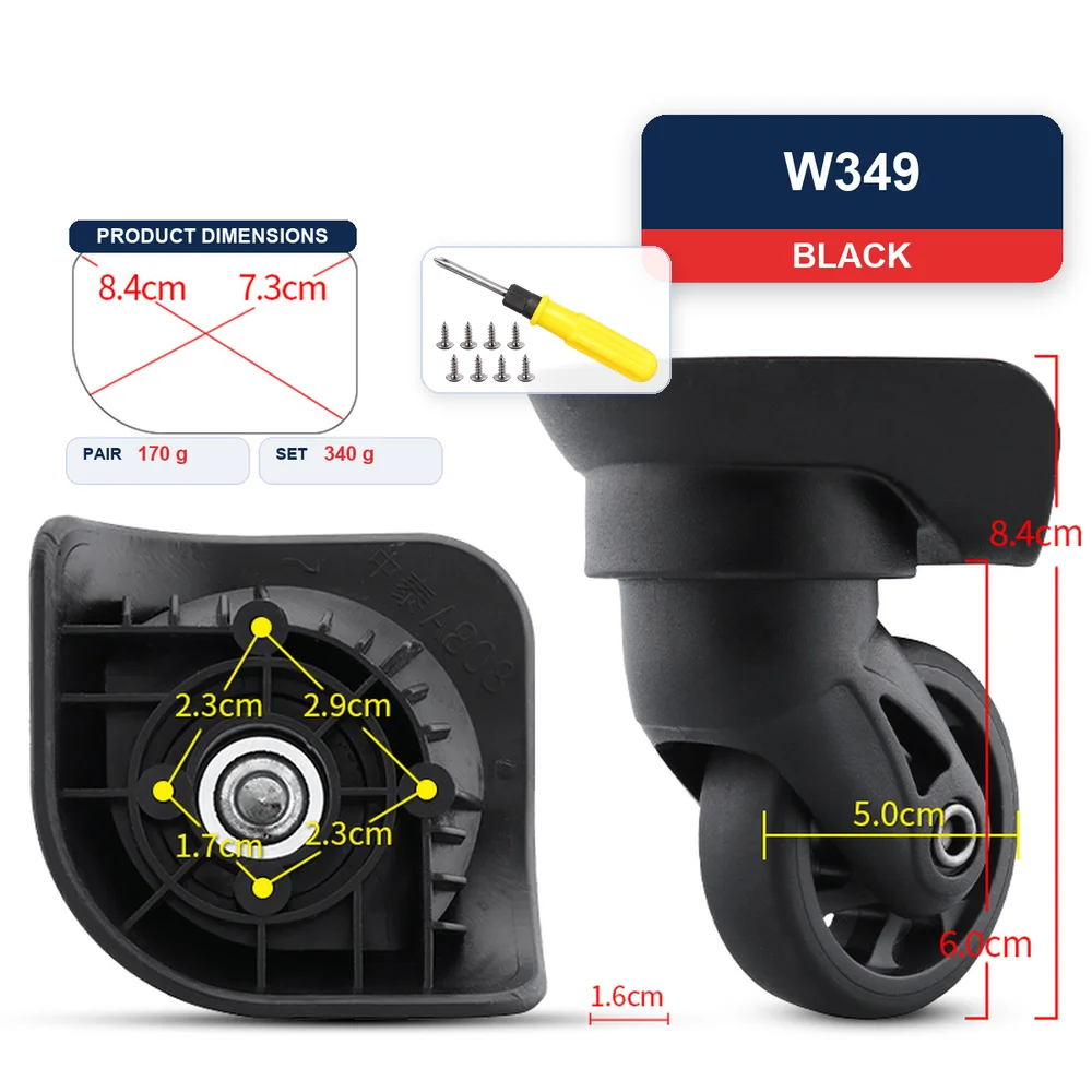 Replacement Luggage Wheel For Universal Suitcase A-95 For Hongri A-89 For American Tourister TF5 Caster Repair Part