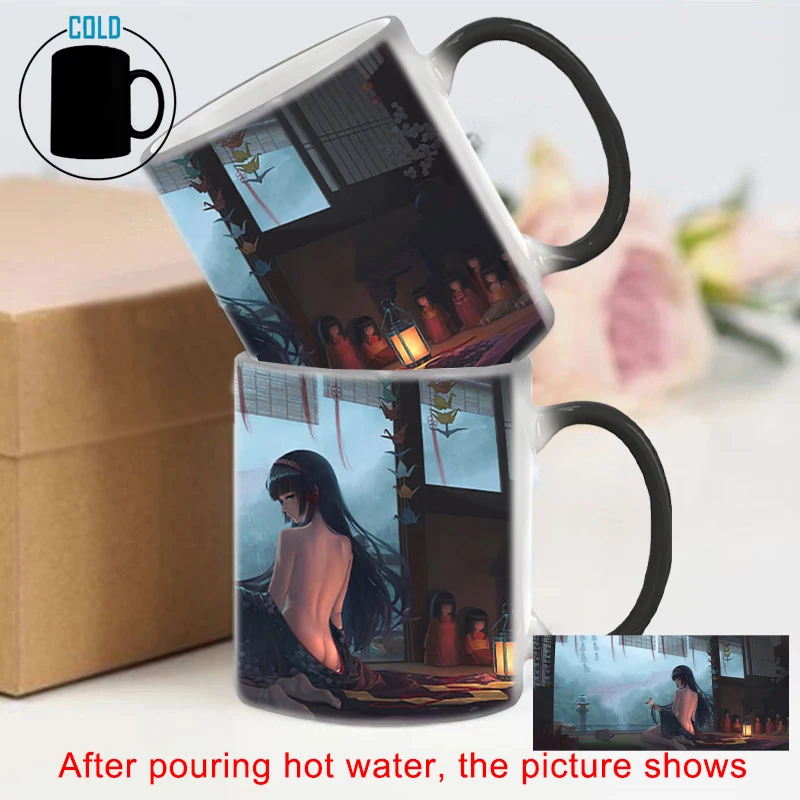 Sexy Ass Double Sides Printing BSKT-081 Sublimation Blanks Coffee Cup Color Change Cups Mug Original Mugs Drinkware Ceramic Bar