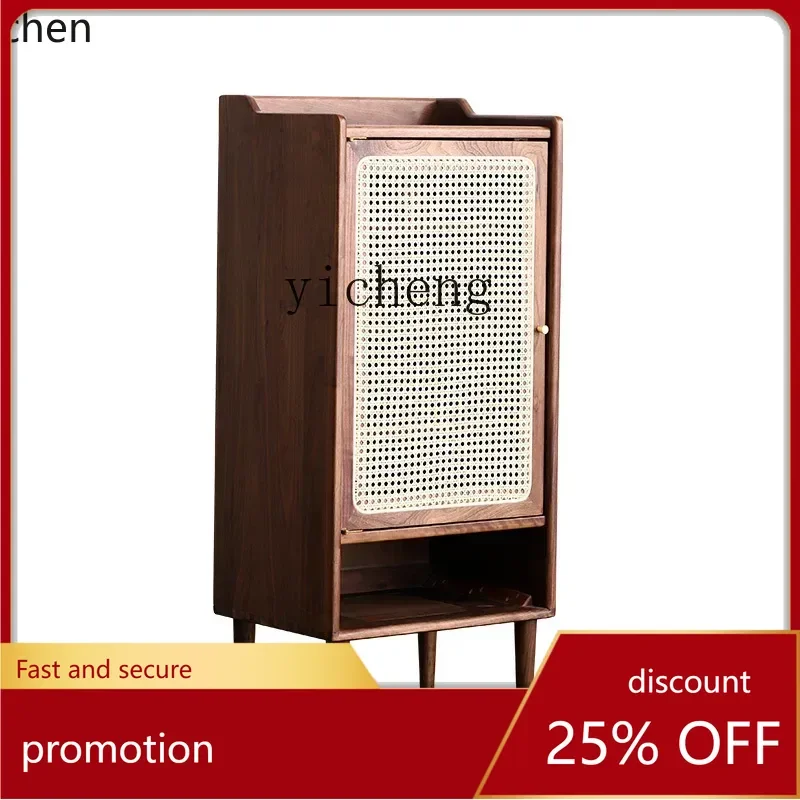 

ZMLsolid wood shoe cabinet household door small apartment simple modern balcony storage cabinet