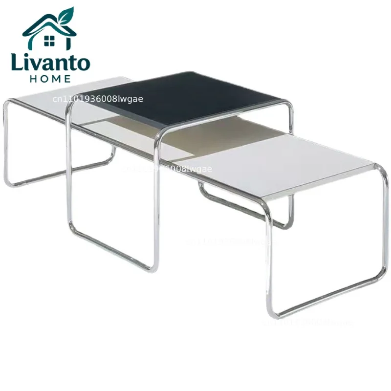 

Stainless Steel Simplicity Coffee Table Modern Design Metal Unique Coffee Table Advanced Sense Nordic Mesa Centro Home Furniture