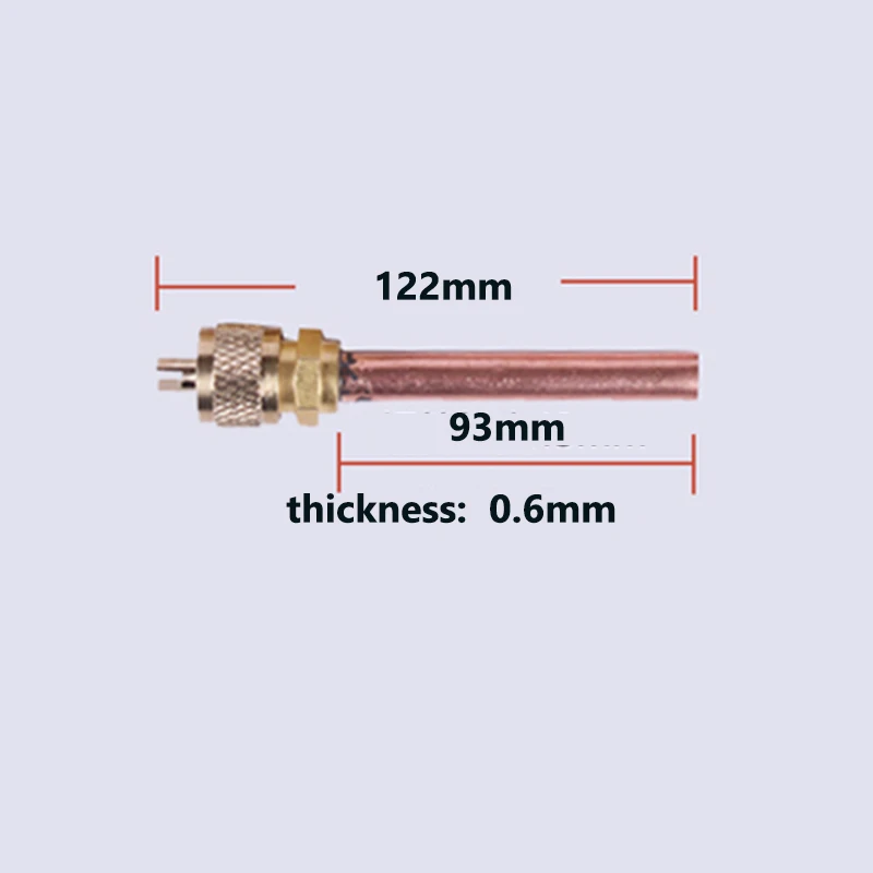 Air Conditioner Refrigeration Access Valves Copper R134a Refrigerant Fridge Part Copper Valve Charging Pin Valve for Hand Tool