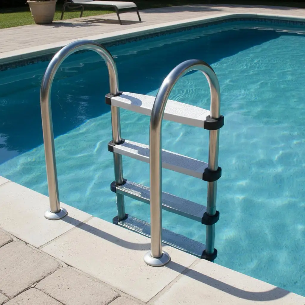 Replacement Pool Ladder Rung Sturdy ABS Step Plate Anti Slip Tread Accessory for Water Park Stairs