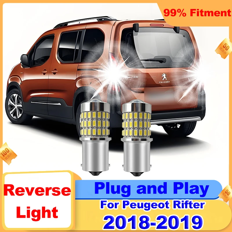 

2PCS 1156 BA15S Projector Lens Light Canbus LED Reverse Light For Peugeot Rifter 2018-2019 Super Bright Backup Back Up Lamp