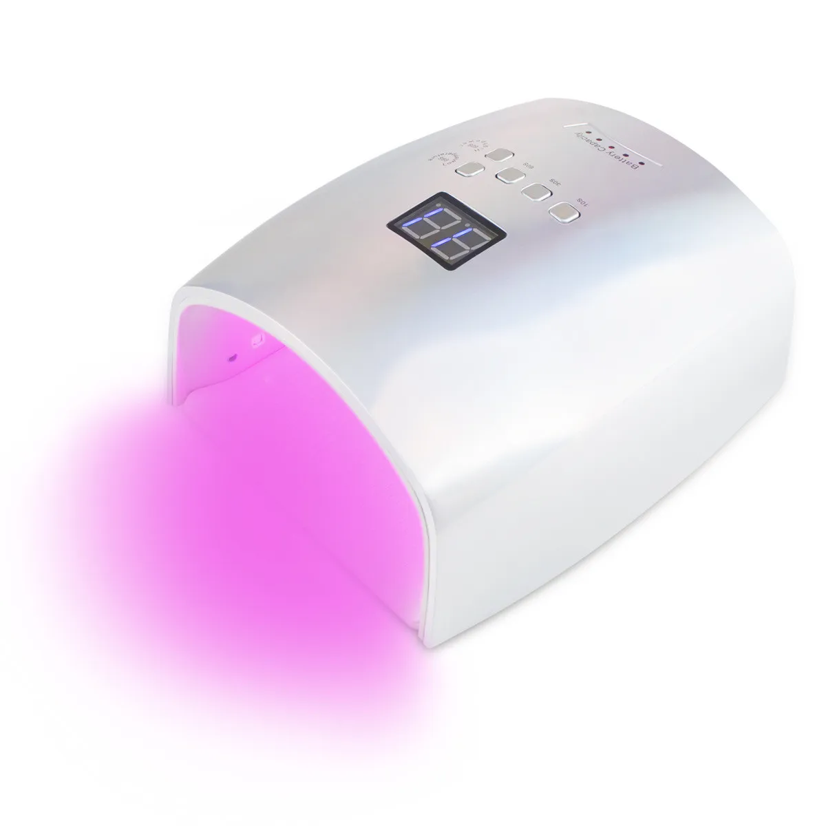 New Design Silver High Power Led UV Nail Lamp 48W Cordless Intelligent Red Light Sensor Quick Dry Lamp Nail