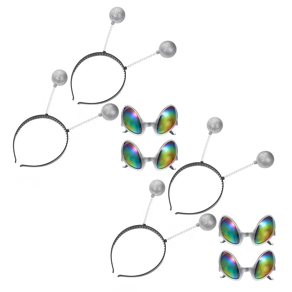 

Glasses Antenna Headbands Party Costume Eyeglasses Festival Supplies Decorative Sunglasses For Cosplay Halloween Rave