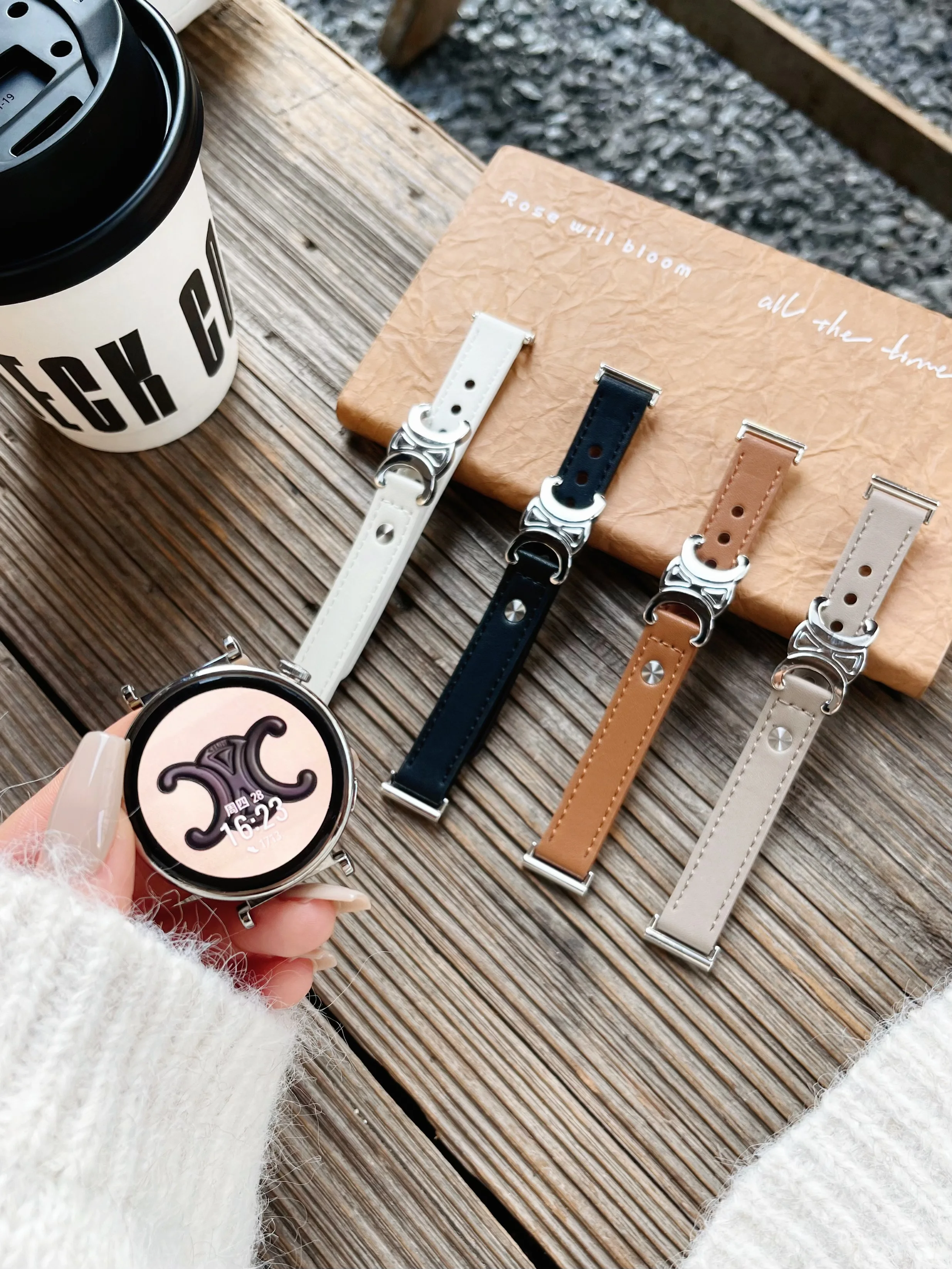 Leather Loop band For Samsung Galaxy Watch 7 FE 5 Pro 4 6 classic 44mm 40mm sport bracelet correa Galaxy Watch 7 Strap