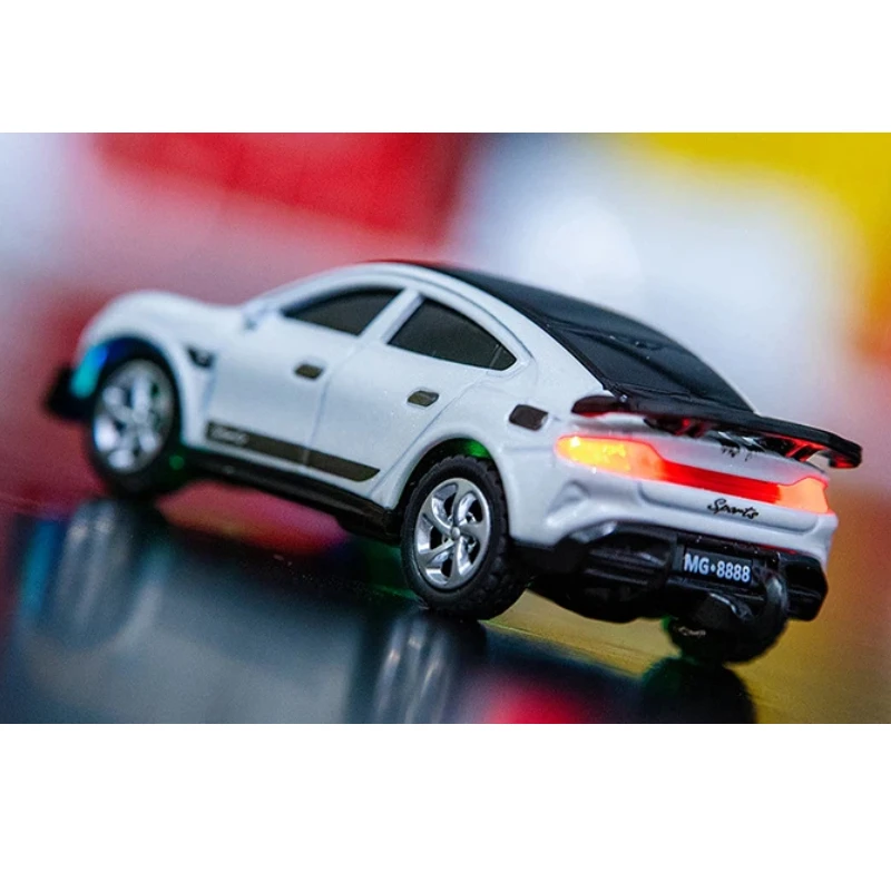 1:64 스케일 RC 드리프트 카, 멋진 LED 조명, 2단 기어, 리모컨 장난감, 시뮬레이션 스포츠 모델, 소년 어린이 선물용