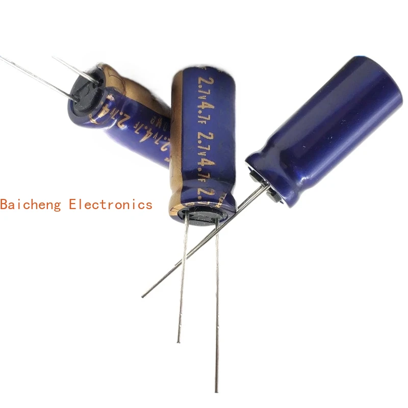 Condensatore Farad per accumulo di energia Ruby 2.7DMC4R7 2.7V4.7F Gold da 10 pezzi