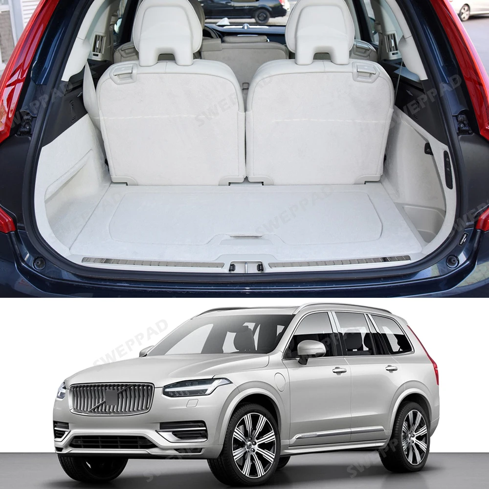 For Volvo XC90 PHEV 7-Seat 2016-2025 24 23 22 21 20 19 18 17 Auto Full Coverage Trunk Mat Cargo Liner Interior Accessories