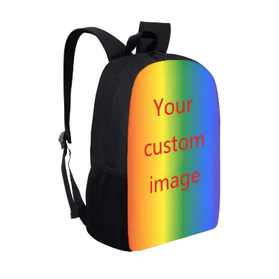 Personalized custom pattern student backpack girls backpack travel bag schoolbag support picture customization