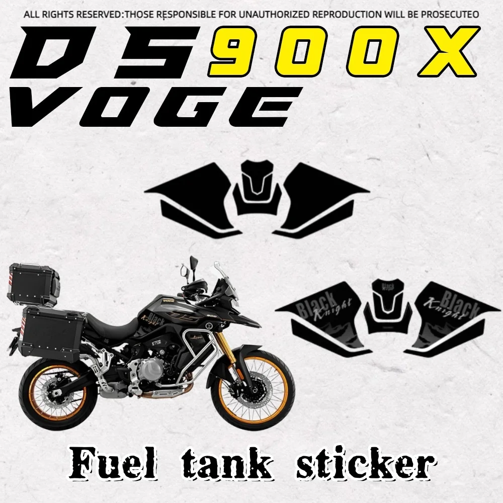 

For VOGE DS900X anti-skid fuel tank sticker thickened body anti-scratch protection waterproof film accessories