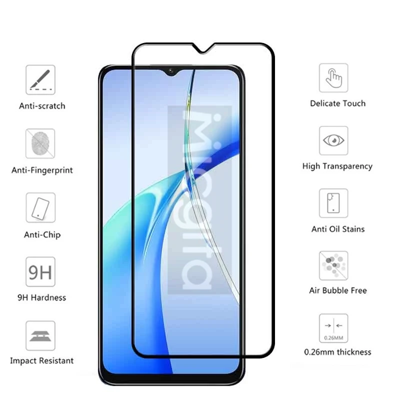 Full Glue Screen Protector For Oukitel C57S C57Pro Smartphone Glass 6.52