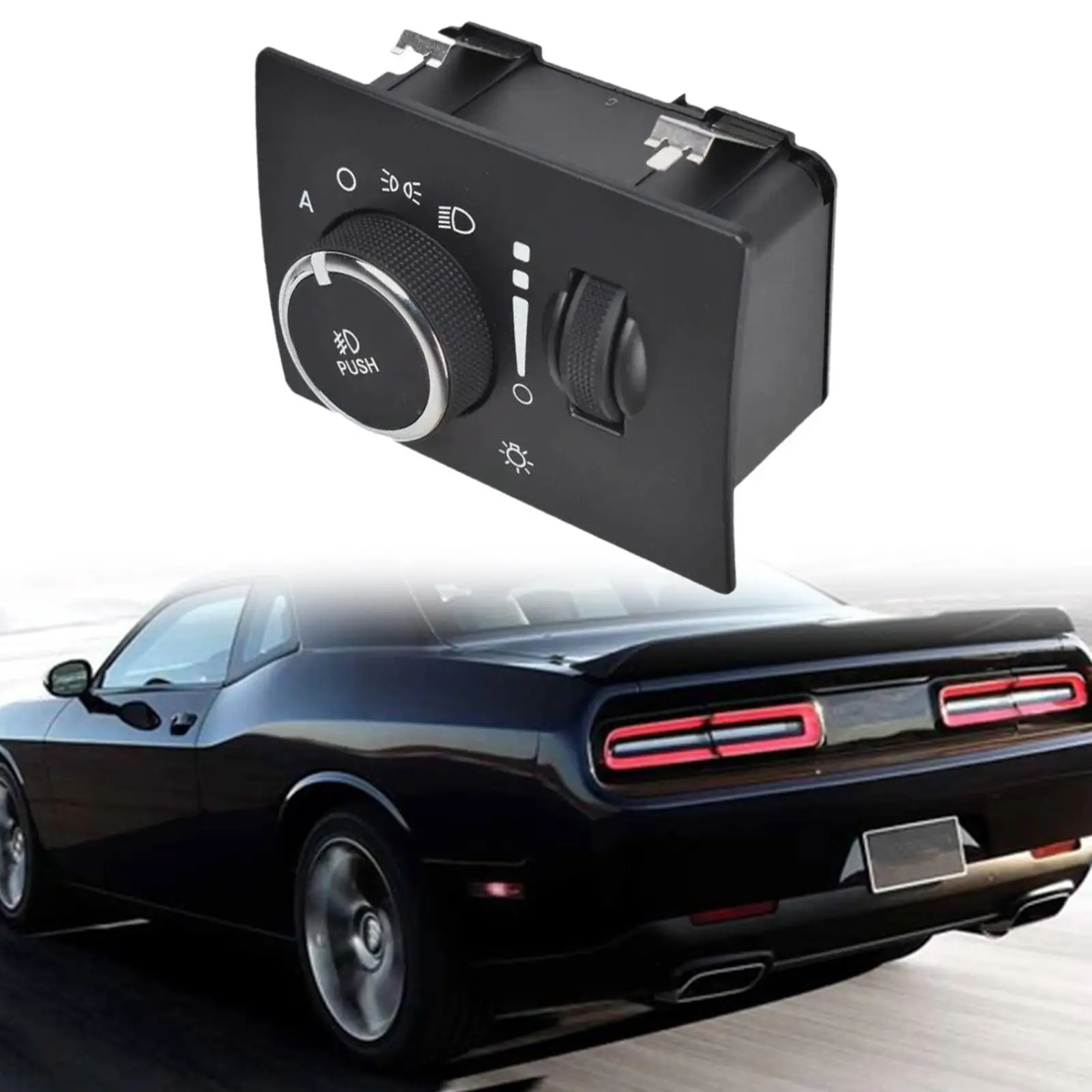 Headlight Lamp Switch 68189148AA Replacement for Dodge Challenger 2014 Spare Parts Professional Accessories Easily Install