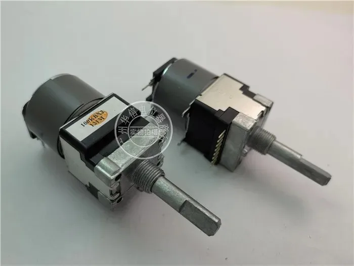 Alps RK168 dual-band motor potentiometer 100KBX2 B100k reverse handle 30MMF no tap