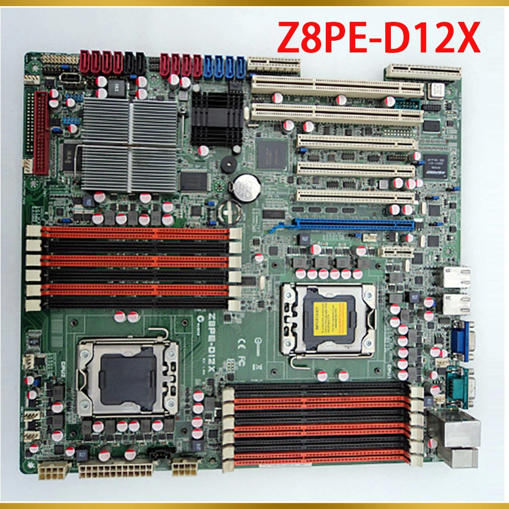 For ASUS Two-way Server Motherboard LGA1366 DDR3 X58 X58M Motherboard Z8PE-D12X 