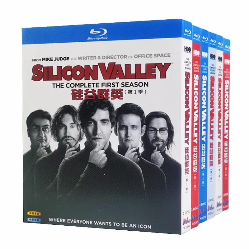 Blu-ray Ultra HD American Drama Silicon Valley Qunying Season 1-6 BD Disc 8-Disc Box Set