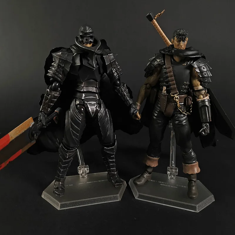 Berserk Figma 359 Guts Espadachim Preto Ver. 410 Armadura Berserker Repainted Skull Ver. Bonecos de brinquedo modelo colecionável de bonecos de ação