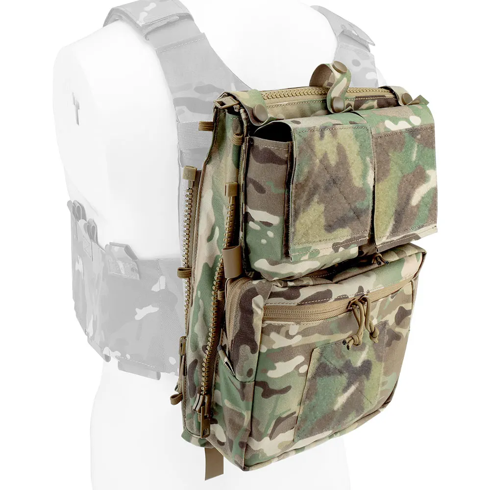 Tactical Panel Backpack Plate Carrier Expansion Pouch Bag Hunting Airsoft Vest Accessories for LV-119 Assault Vest Panel
