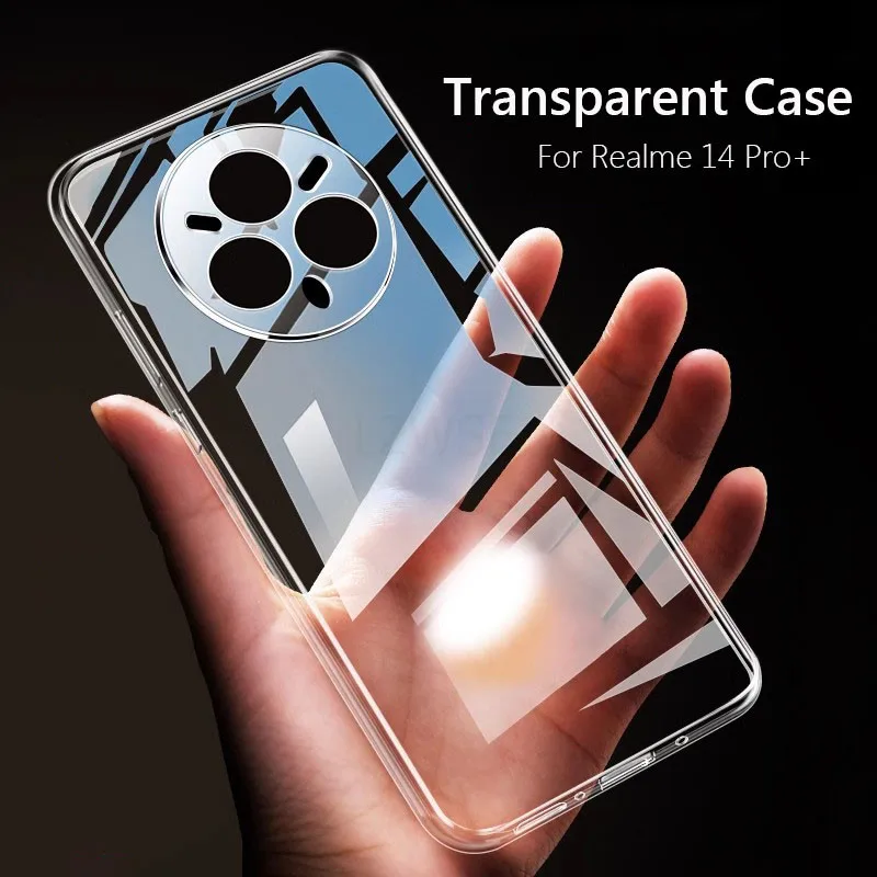 Simple Slim Soft TPU Clear Transparent Phone Case On For Realme 14 Pro Plus Realme14 Pro+5G Cover Fundas Capa