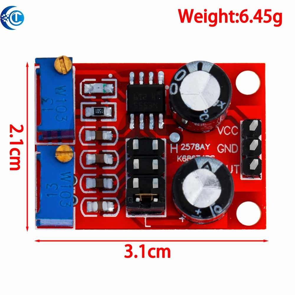 5V-12V NE555 Stepper Motor Driver Module Adjustable Frequency Duty Cycle Square Rectangular Wave Pulse Board