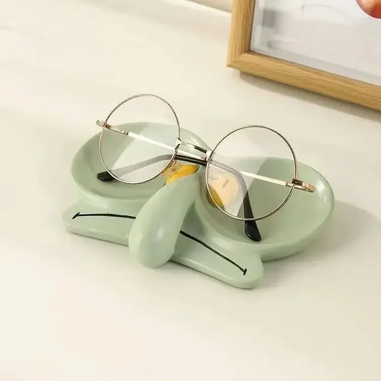 SpongeBob SquarePants Squidward Tentacles Glasses Frame Jewelry Box Storage Tray Storage Decoration Cartoon Desktop Decoration