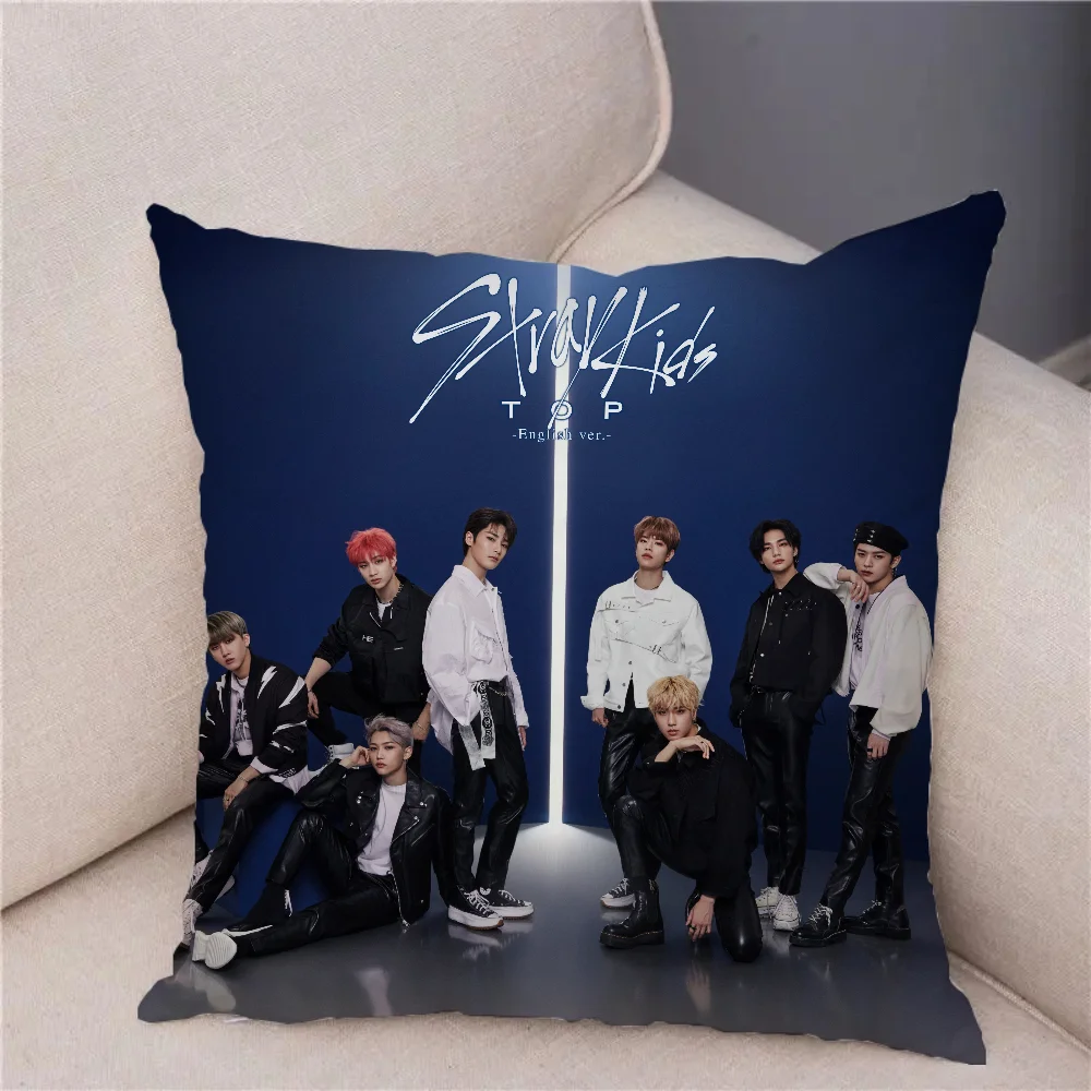 Cover for Pillow Covers Decorative Sofa Cushion K-POP Straykids Bedroom Bed Cushion Decoration Living Room Short Plush Pillows